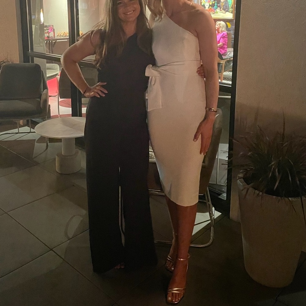 Shona Joy Lucy One Shoulder MIDI Dress- ivory - Picture 5 of 7